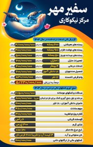 گزارش عملکرد مرکز نیکوکارس سفیر مهر ۱۴۰۳
